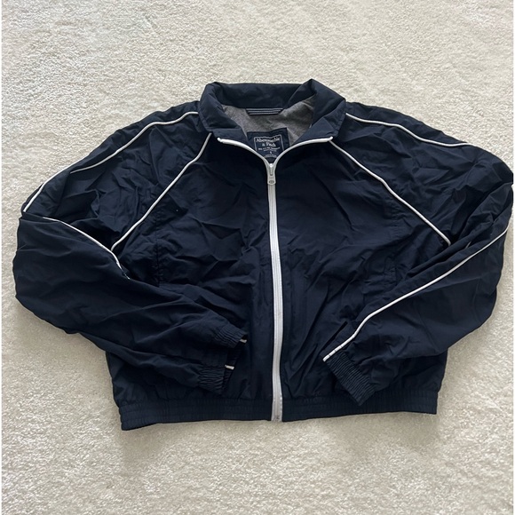 Jackets & Blazers - Abercrombie and Fitch Navy Jacket